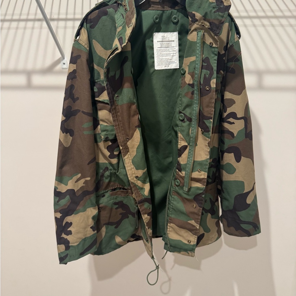 MESS in a bottle Camouflage Hooded Jacket